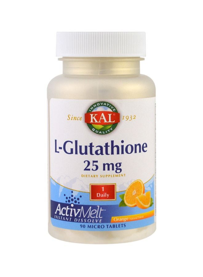 KAL L-Glutathione 25mg Dietary Supplement - 90 Tablets