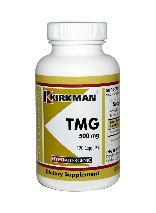 معامل كيركمان مكمل غذائي  تريميثيل جليسين بتركيز 500 مجم - 120 كبسولة