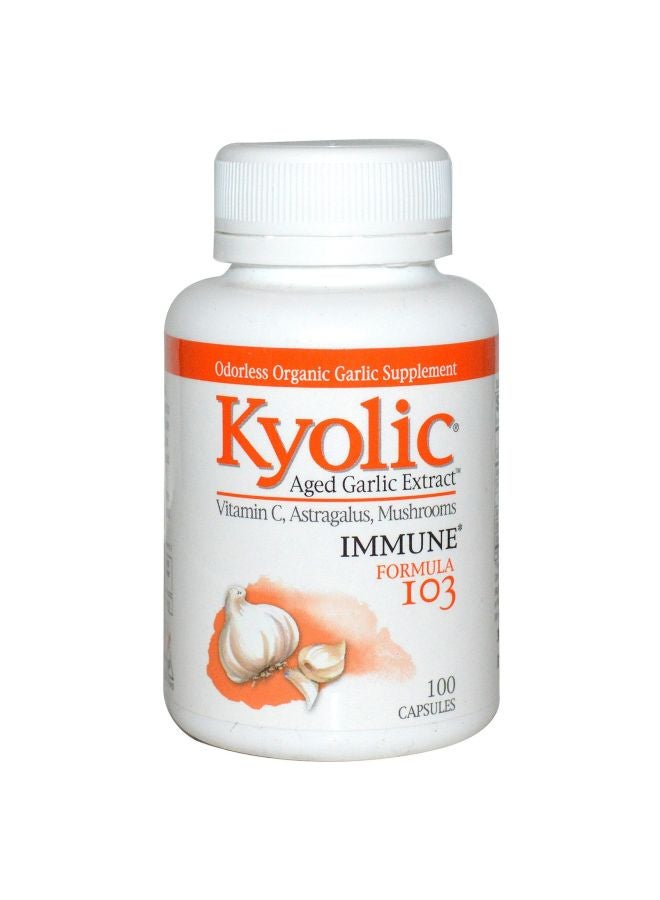 kyolic Aged Garlic Extract Immune Formula 103 - 100 Capsules