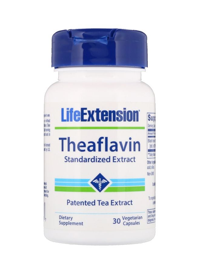 Life Extension - Theaflavin Standardized Extract Dietary Supplement - 30 Vegetarian Capsules - Image 1