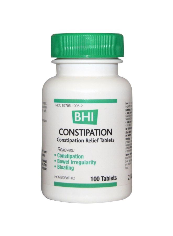 MediNatura - BHI Constipation Relief Tablets - 100 Tablets - Image 1