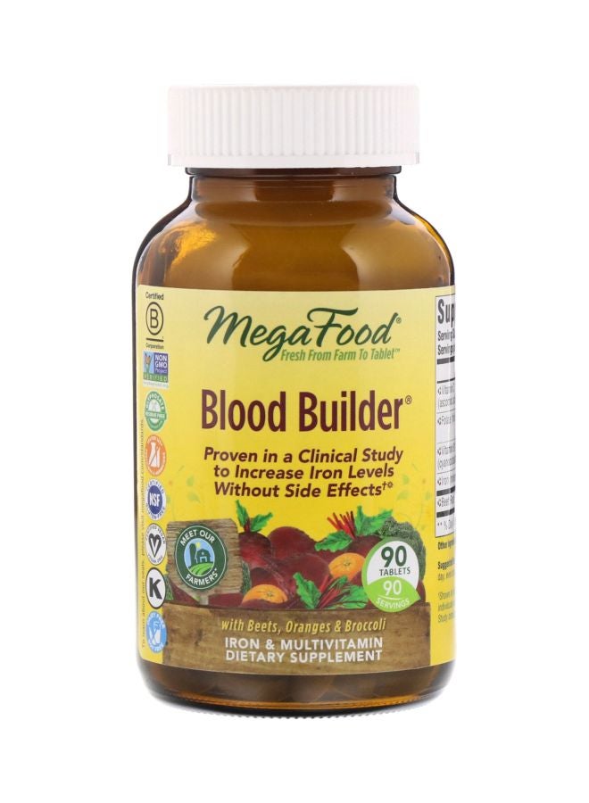 MegaFood Blood Builder Dietary Supplement - 90 Tablets
