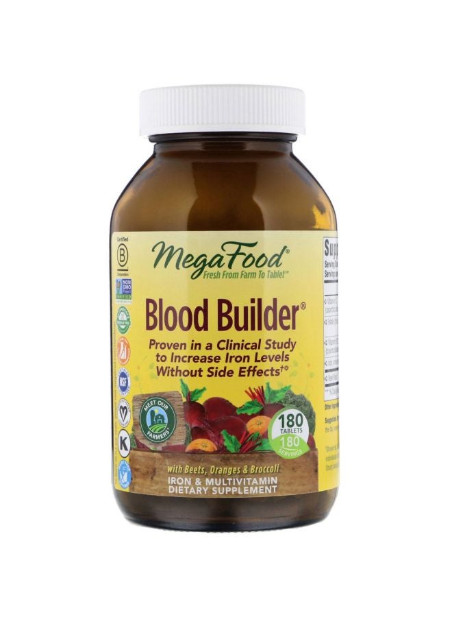 MegaFood Blood Builder Dietary Supplement - 180 Tablets