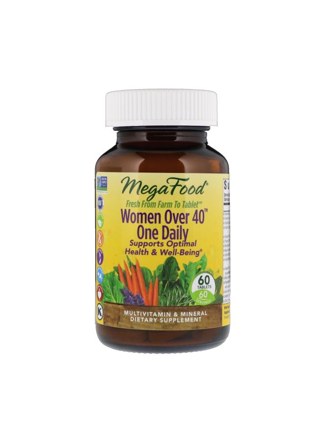 MegaFood Women Over 40 One Daily Dietary Supplement- 60 Tablets