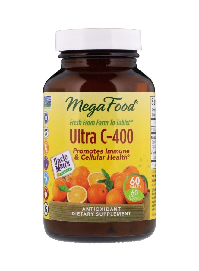 MegaFood Ultra C-400 Anti Oxidant Dietary Supplement - 60 Tablets