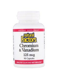 natural Factors Chromium And Vanadium125mg - 90 Capsules 