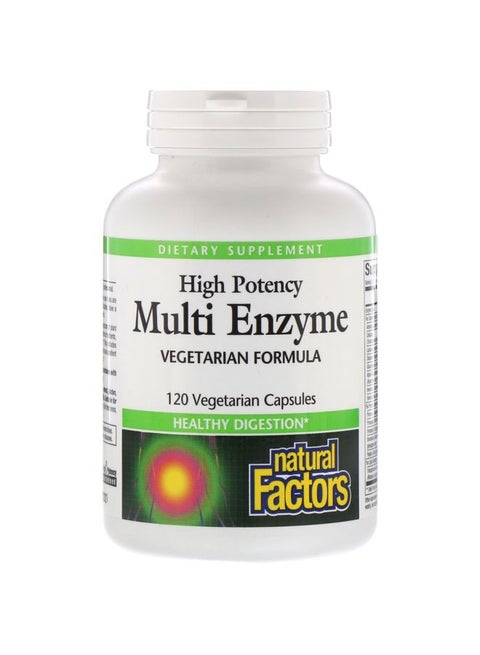 High Potency Multi Enzyme - 120 Vegetarian Capsules