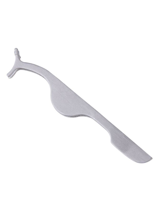 ملقاط وضع وإزالة الرموش الصناعية فضي - Image 2