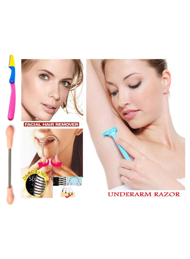 OUT OF BOX 7-Piece Eyebrow Facial Hair Removal Tweezer Multicolour - Image 2