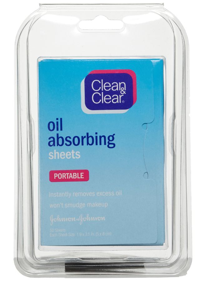 Clean & Clear 50-Piece Oil Absorbing Sheet Blue - Image 3