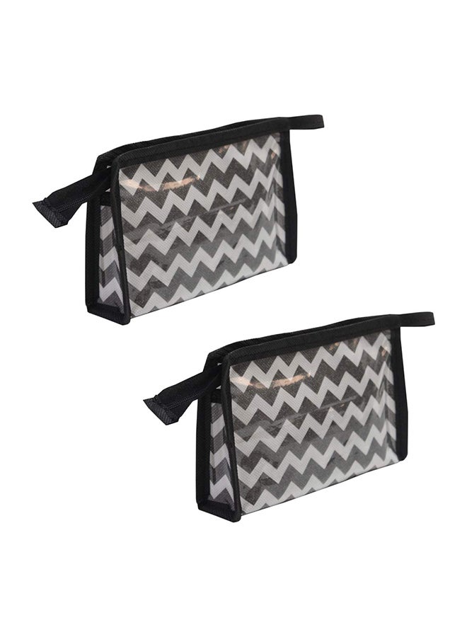 Set Of 2 Makeup Kit Pouch Black/White - v1578579436/N33361556A_1