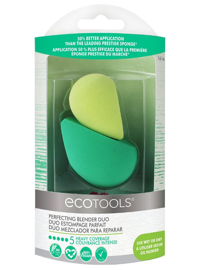 Eco Tools 2-Piece Perfecting Makeup Blender Sponge Multicolour  - Image 2