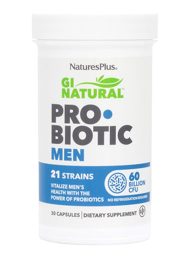 ناتشرز بلاس بروبيوتيك جي اي ناتشورال - 30 كبسولة