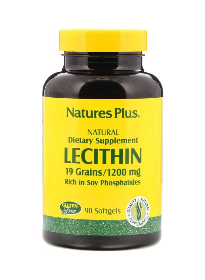 Natures Plus Lecithin Dietary Supplement 1200 mg - 90 Softgels