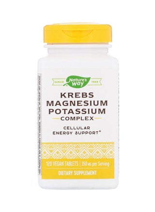 Krebs Magnesium Potassium Complex 350 mg - 120 Vegan Tablets - v1578579769/N33129041A_1