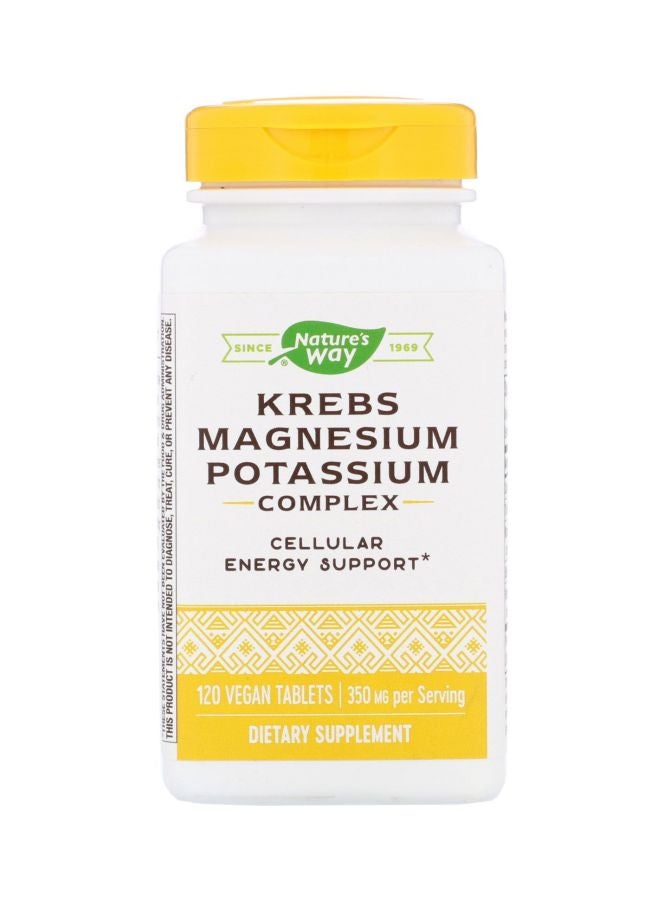 Krebs Magnesium Potassium Complex 350 mg - 120 Vegan Tablets