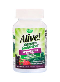Nature's Way Alive! Garden Goodness Multi-Vitamin Supplement - 60 Tablets  - Image 1