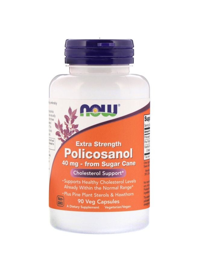 Now Foods Now Foods Extra Strength Policosanol Dietary Supplement 90 Veg Capsules - Image 1