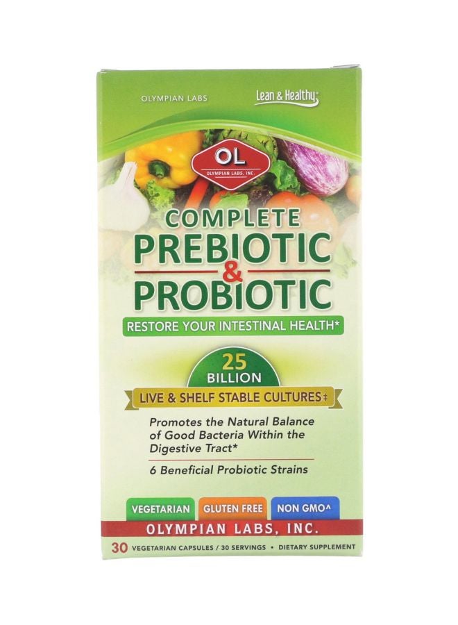 أوليمبيان لابس مكمل غذائي كومبليت بريبيوتيك وبروبيوتيك - 30 كبسولة