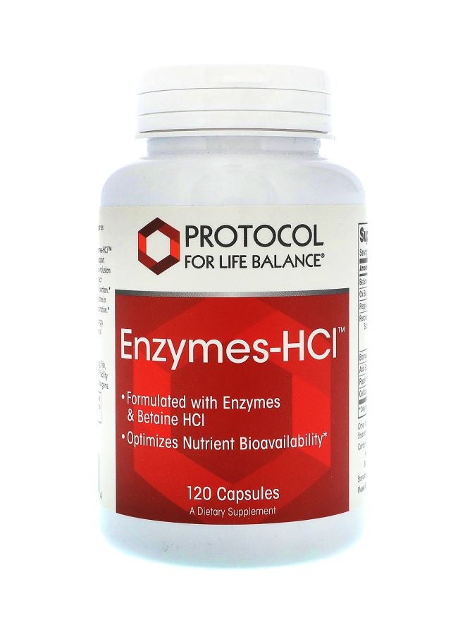 Protocol For Life Balance Enzymes-HCI Dietary Supplement - 120 Capsules