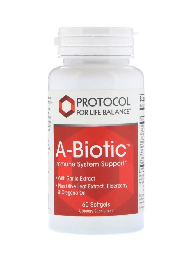 Protocol For Life Balance A-Biotic Immune System Support Dietary Supplement - 60 Softgels