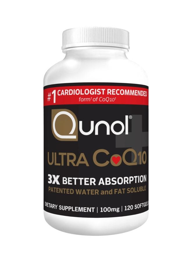 Qunol Ultra CoQ10 100 mg Dietary Supplement - 120 Softgels 