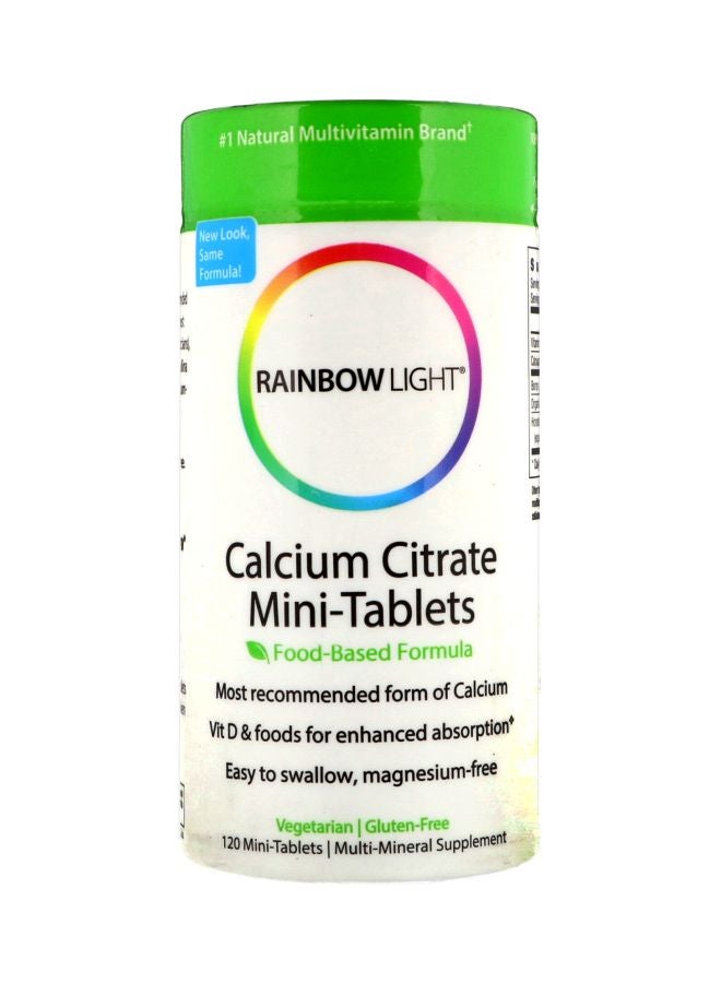 راينبو لايت مكمل غذائي سترات الكالسيوم متعدد المعادن - مكون من 120 قرص