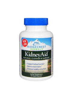 Ridgecrest Herbals Kidney Aid Herbal Supplement - 60 Vegan Capsules 