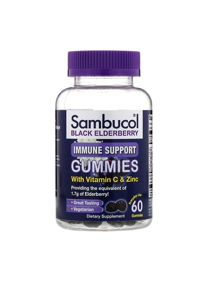 Sambucol Black Elderberry Immune Support Gummies - 60 Gummies 