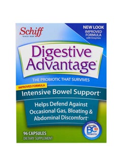 Schiff Digestive Advantage Intensive Bowel Support Dietary Supplement - 96 Capsules 