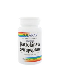 Nattokinase Serrapeptase - 30 Vegetarian Capsules