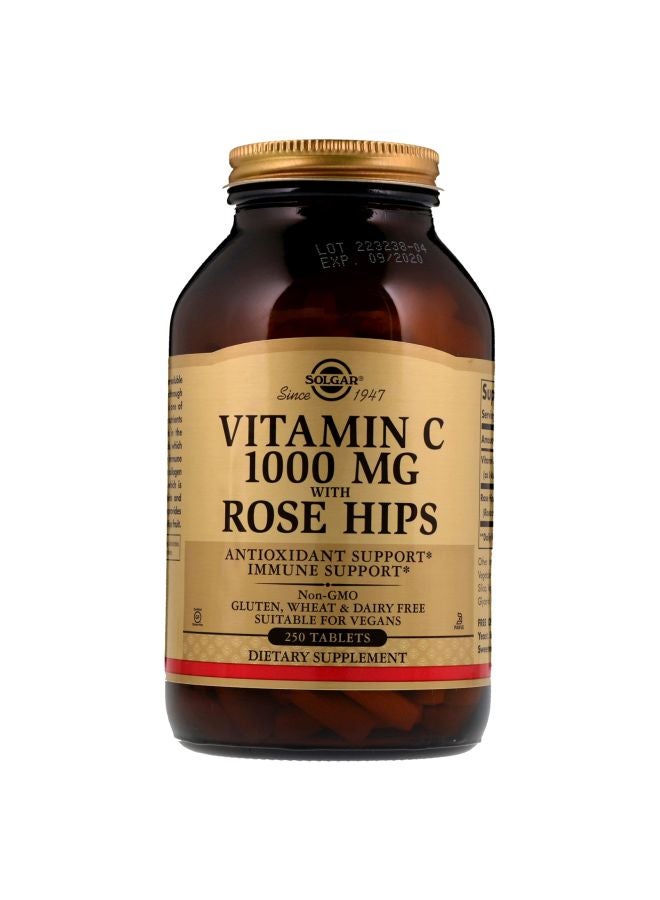Solgar Vitamin C 1000mg Dietary Supplement - 250 Tablets