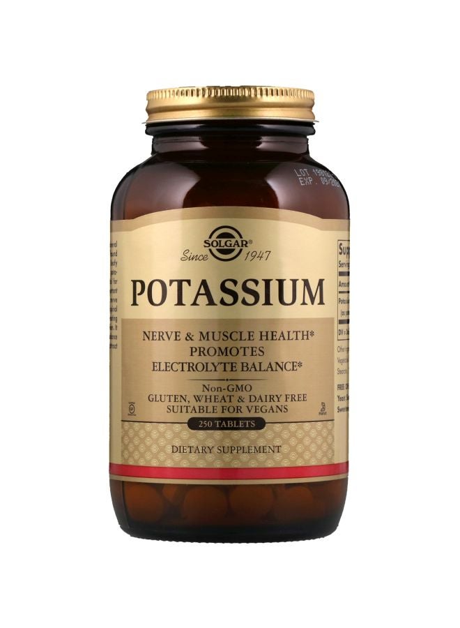 Solgar Potassium Dietary Supplement - 250 Tablets
