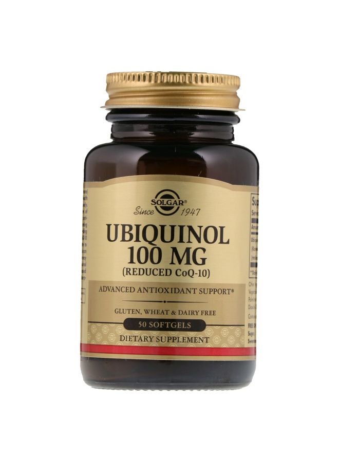 Solgar Ubiquinol 100mg Dietary Supplement - 50 Softgels