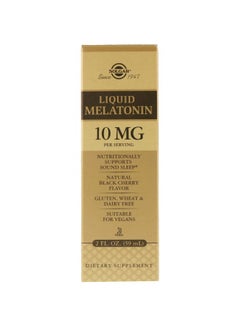 Liquid Melatonin Dietary Supplement 10mg - Natural Black Cherry Flavor - v1578580133/N33014977A_3