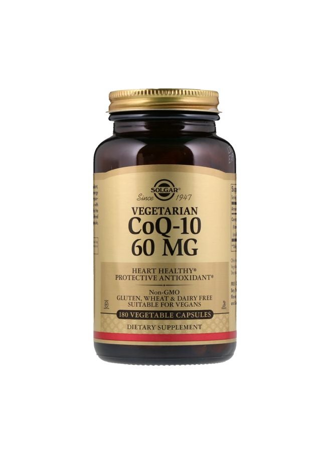 Solgar CoQ-10 Dietary Supplement 60 mg - 180 Vegetable Capsules