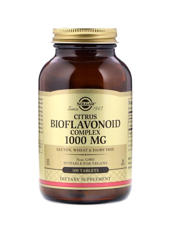 Solgar Citrus Bioflavonoid Complex Dietary Supplement 1000mg - 100 Tablets
