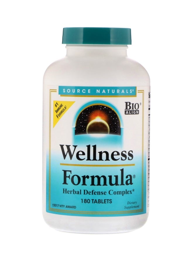 Wellness Formula Herbal Defense Complex Dietary Supplement - 180 Tablets