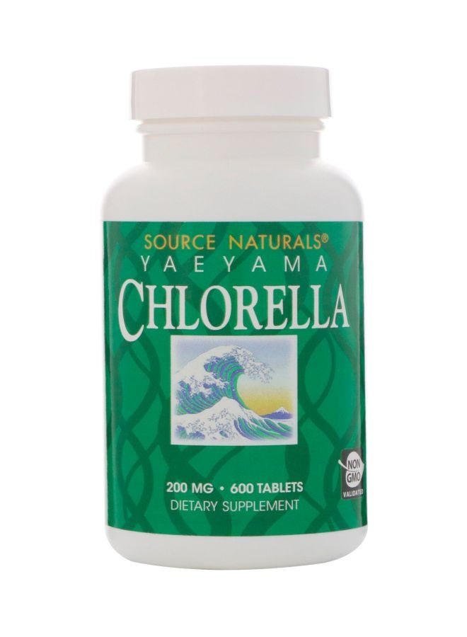 Yaeyama Chlorella 200mg Dietary Supplement - 600 Tablets