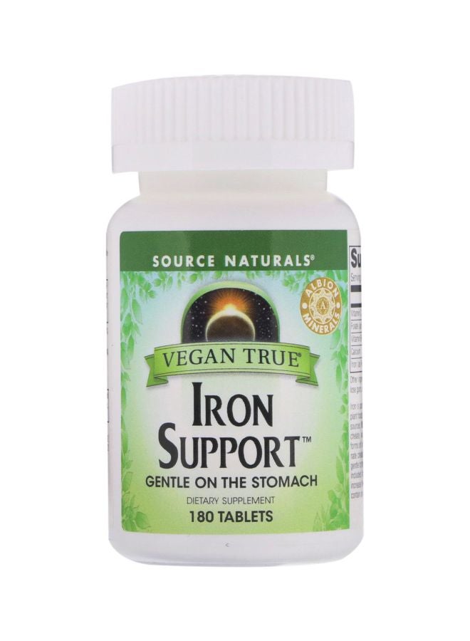 مكمل غذائي نباتي لدعم الحديد الحقيقي - يحتوي 180 قرص