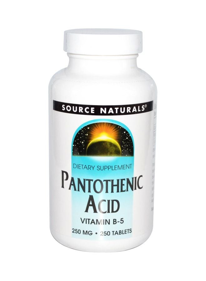 مكمل غذائي بحمض البانتوثينيك بتركيز 250 ملجم - 250 قرص