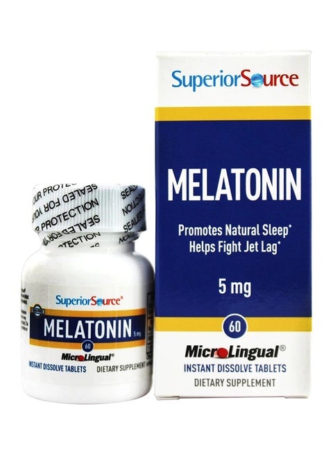Melatonin 3 mg Dietary Supplement - 60 MicroLingual Instant Dissolve Tablets