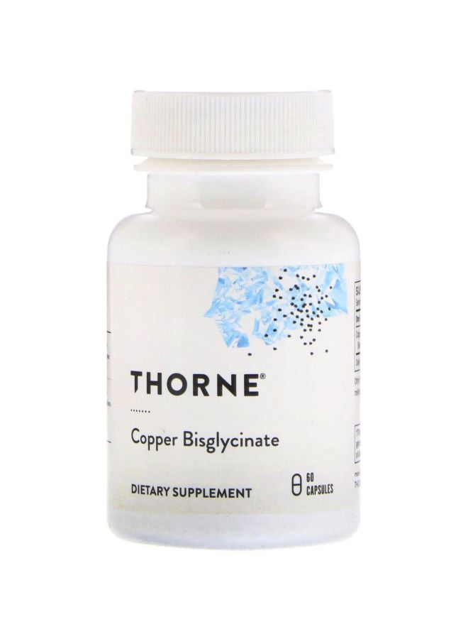 مكمل غذائي بيسجليسينات النحاس - 60 كبسولة