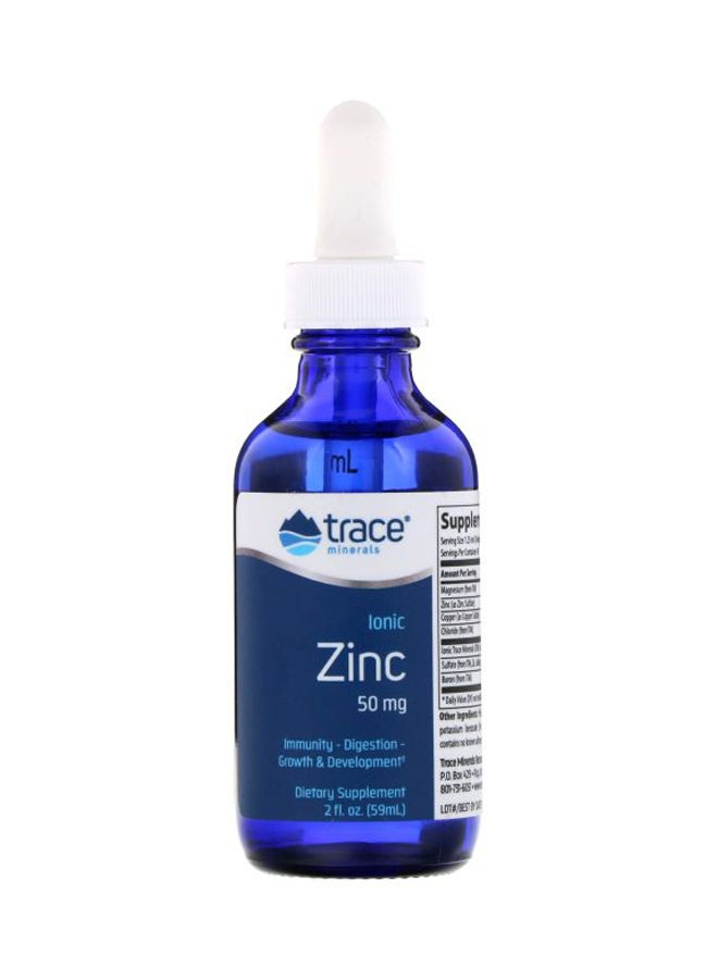 Trace Minerals Research Ionic Zinc 50 mg Dietary Supplement 