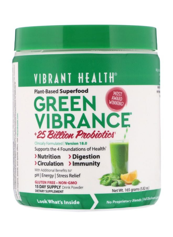 Vibrant Health Green Vibrance Drink Powder Dietary Supplement