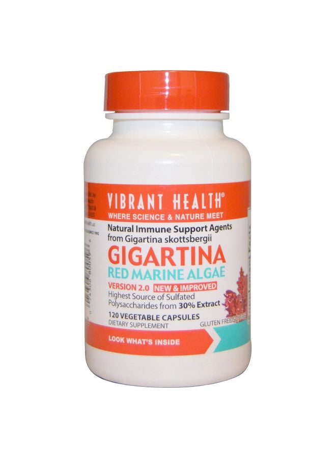 Vibrant Health - Gigartina Red Marine Algae - 120 Vegetable Capsules - Image 1