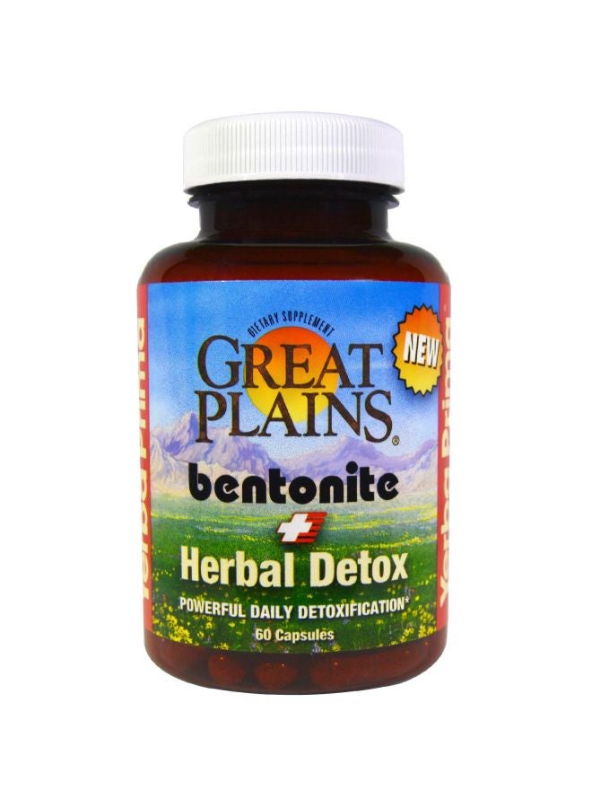 Great Plains Bentonite + Herbal Detox - 60 Capsules - v1578580301/N33129535A_1