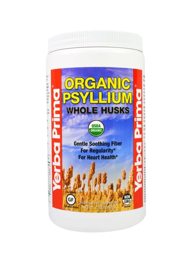Yerba Prima Organic Psyllium Whole Husk Dietary Supplement