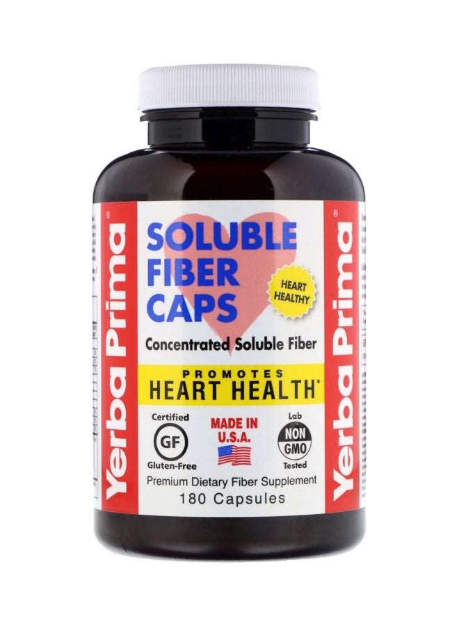 يربا بريما كبسولات الألياف القابلة للذوبان 625 مجم - 180 كبسولة .