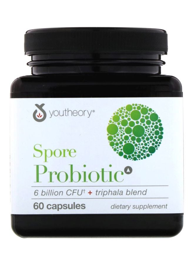 youtheory - Spore Probiotic Dietary Supplement 6 Billion CFU - 60 Capsules - Image 1